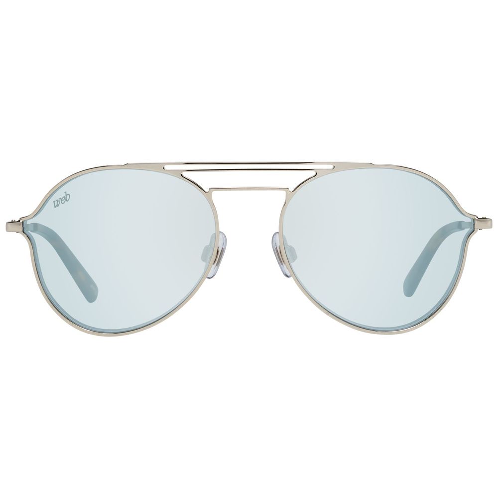 WEB EYEWEAR Sonnenbrille aus silbernem Metall