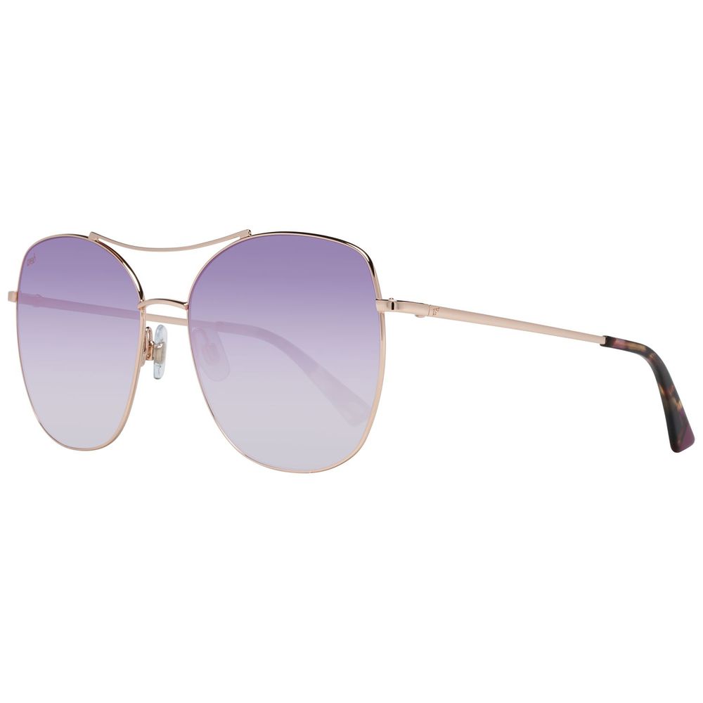 WEB EYEWEAR Goldene Sonnenbrille aus Metall