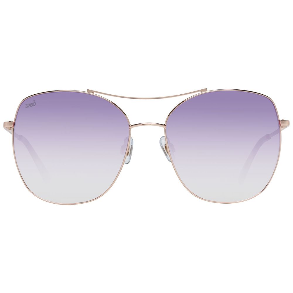 WEB EYEWEAR Goldene Sonnenbrille aus Metall