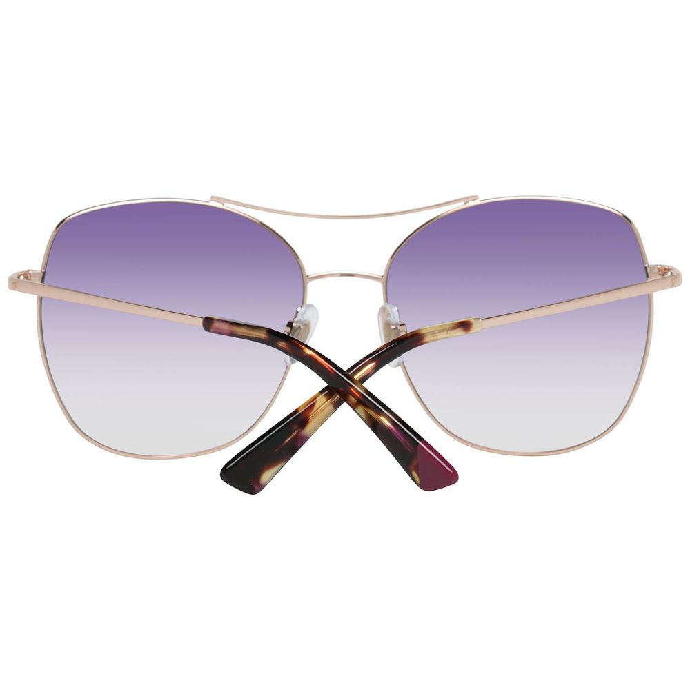 WEB EYEWEAR Goldene Sonnenbrille aus Metall