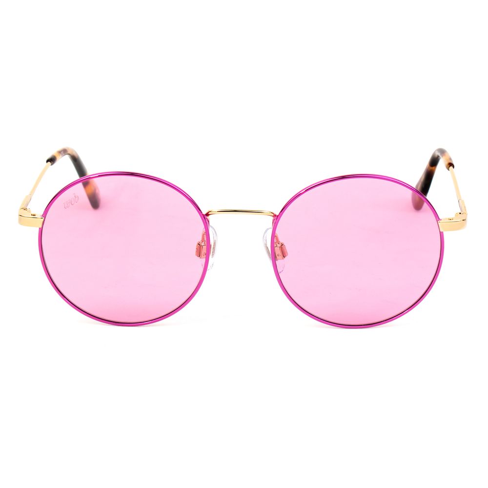 WEB EYEWEAR Sonnenbrille aus pinkem Metall
