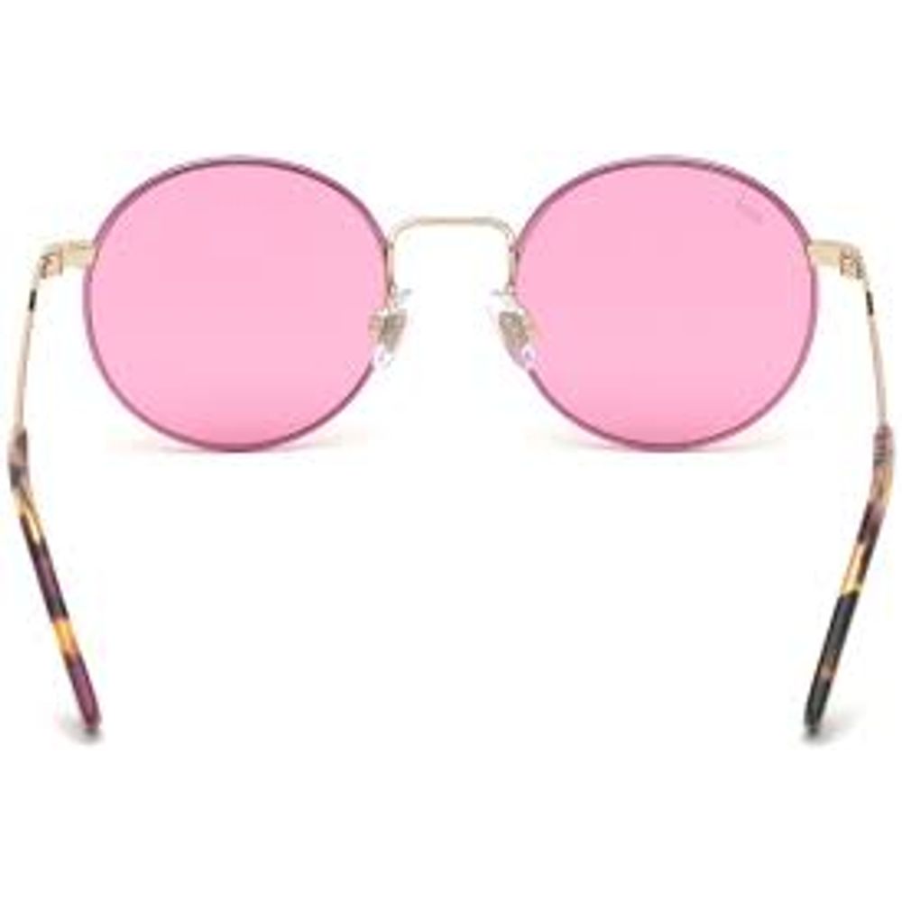WEB EYEWEAR Sonnenbrille aus pinkem Metall