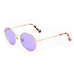 WEB EYEWEAR Roze metalen zonnebril