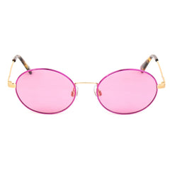 WEB EYEWEAR Gouden Metalen Zonnebril