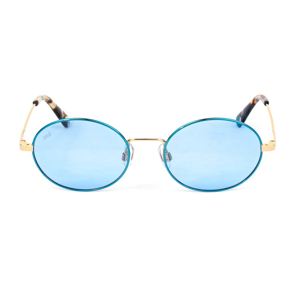 WEB EYEWEAR Goldene Sonnenbrille aus Metall