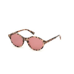 WEB EYEWEAR Bruine kunststof zonnebril