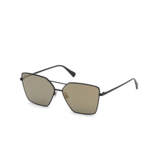 WEB EYEWEAR Zwarte metalen zonnebril