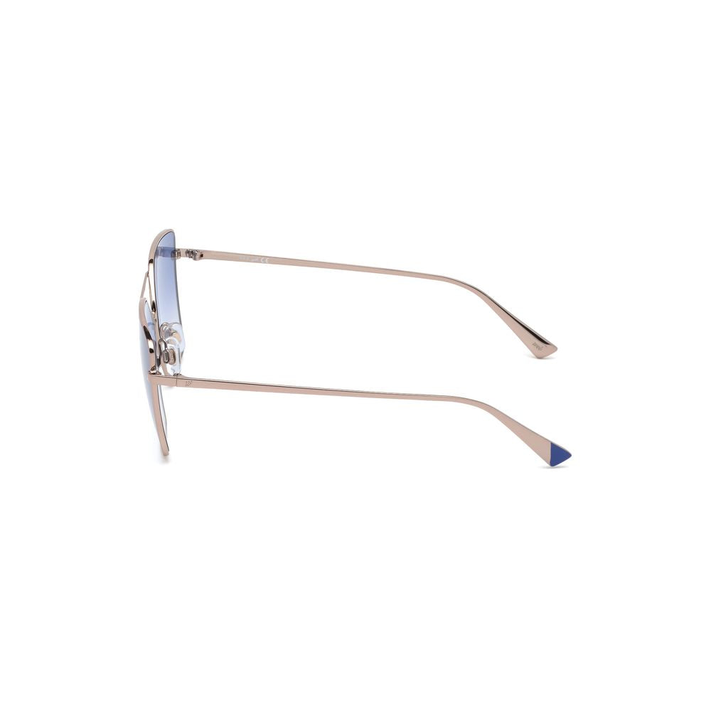 WEB EYEWEAR Goldene Sonnenbrille aus Metall