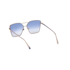 WEB EYEWEAR Goldene Sonnenbrille aus Metall