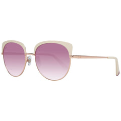 WEB EYEWEAR Roségouden metalen zonnebril
