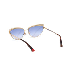 WEB EYEWEAR Gouden Metalen Zonnebril