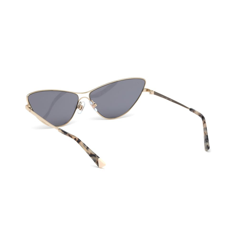 WEB EYEWEAR Goldene Sonnenbrille aus Metall
