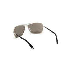 WEB EYEWEAR Grijze metalen zonnebril