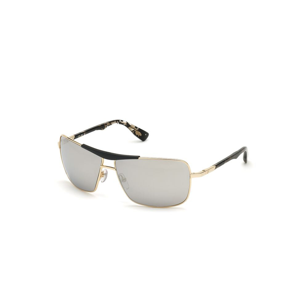 WEB EYEWEAR Goldene Sonnenbrille aus Metall