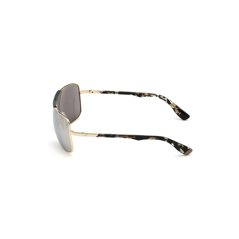 WEB EYEWEAR Goldene Sonnenbrille aus Metall