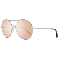 WEB EYEWEAR Roségouden metalen zonnebril