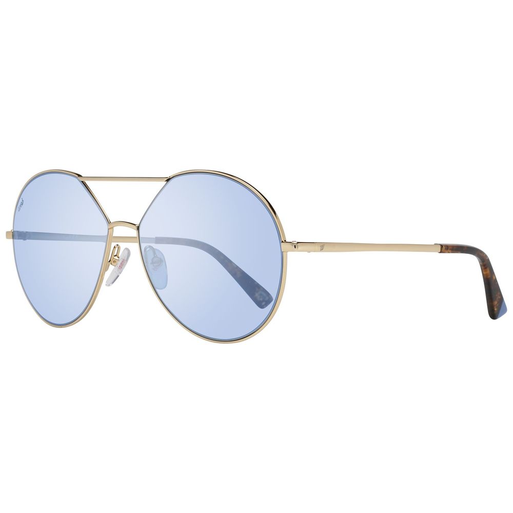 WEB EYEWEAR Goldene Sonnenbrille aus Metall