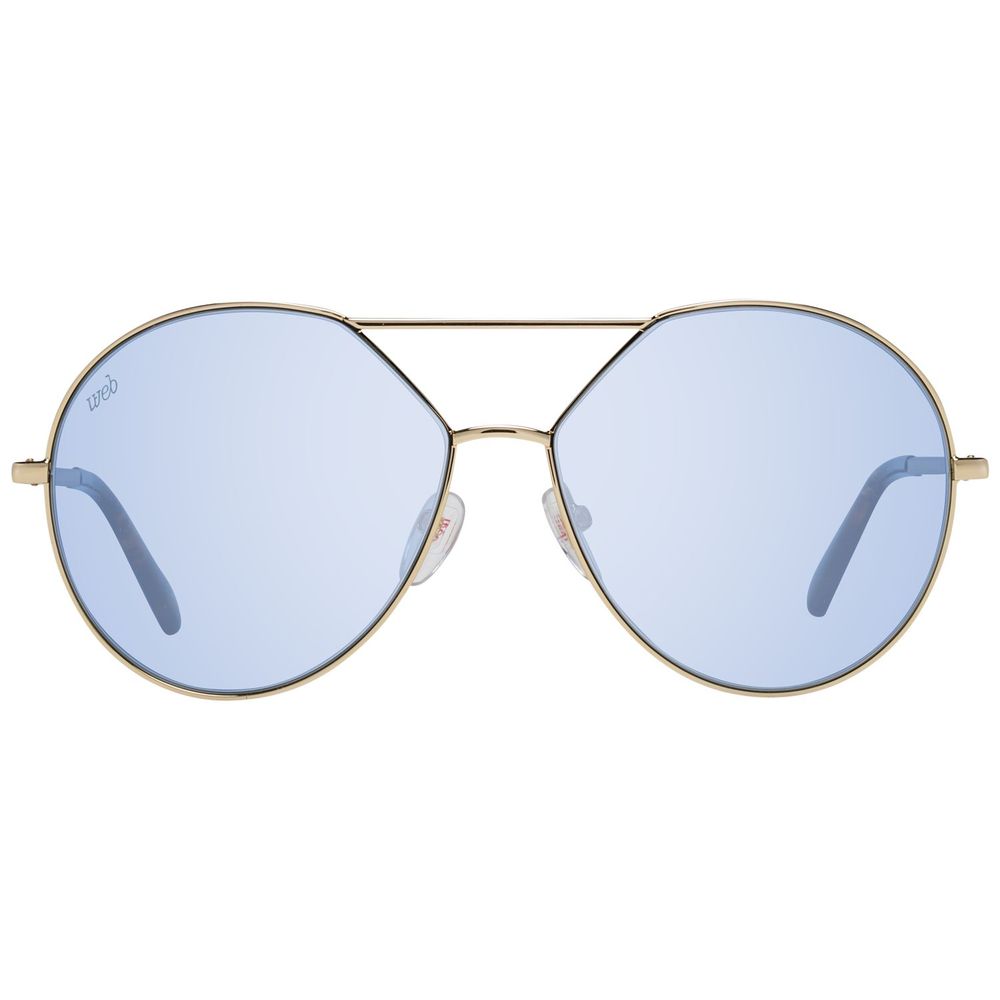 WEB EYEWEAR Goldene Sonnenbrille aus Metall
