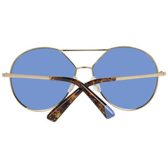 WEB EYEWEAR Goldene Sonnenbrille aus Metall