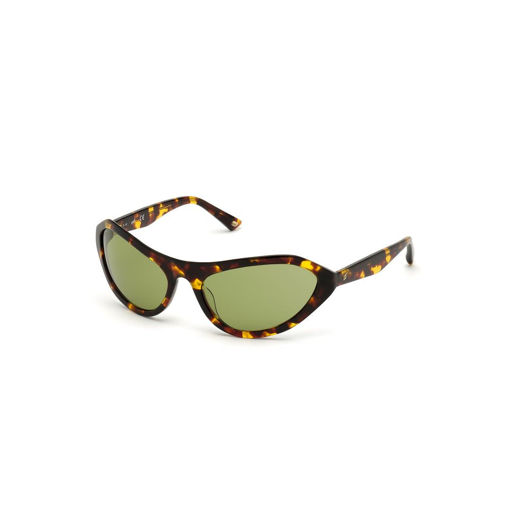 WEB EYEWEAR Braune Kunststoffsonnenbrille