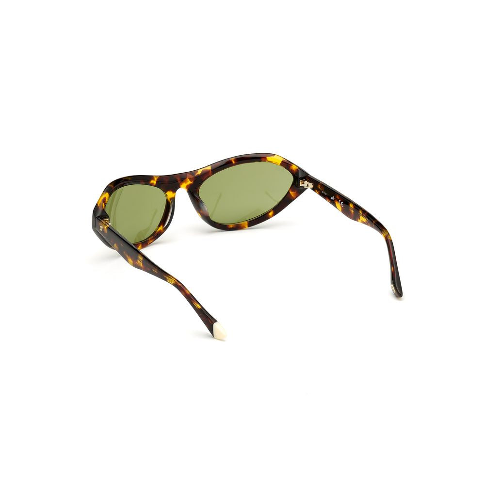 WEB EYEWEAR Braune Kunststoffsonnenbrille