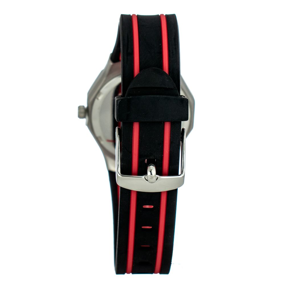 JUSTINA Zwart Rubberen Sport Horloge
