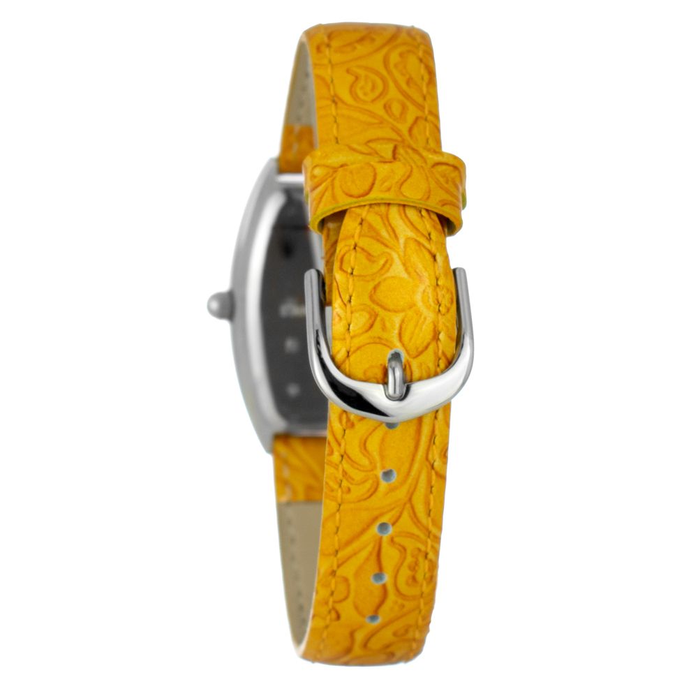 JUSTINA Oranje Leren Jurkhorloge