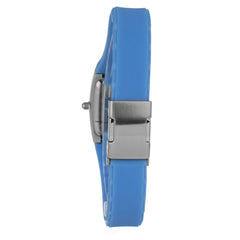 JUSTINA Blauw Rubberen Jurkhorloge