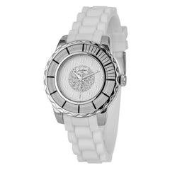 JUSTINA Witte Rubberen Sport Horloge