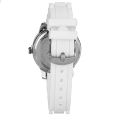JUSTINA Witte Rubberen Sport Horloge