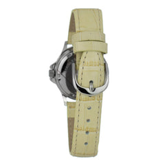 JUSTINA Beige Lederen Horloge