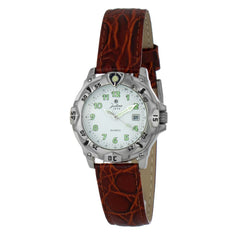 JUSTINA Bruin Leren Jurkhorloge