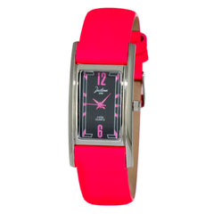 JUSTINA Mehrfarbige Lederuhr