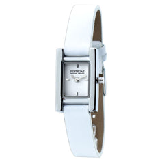 PERTEGAZ Wit Leren Horloge