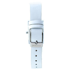 PERTEGAZ Wit Leren Horloge