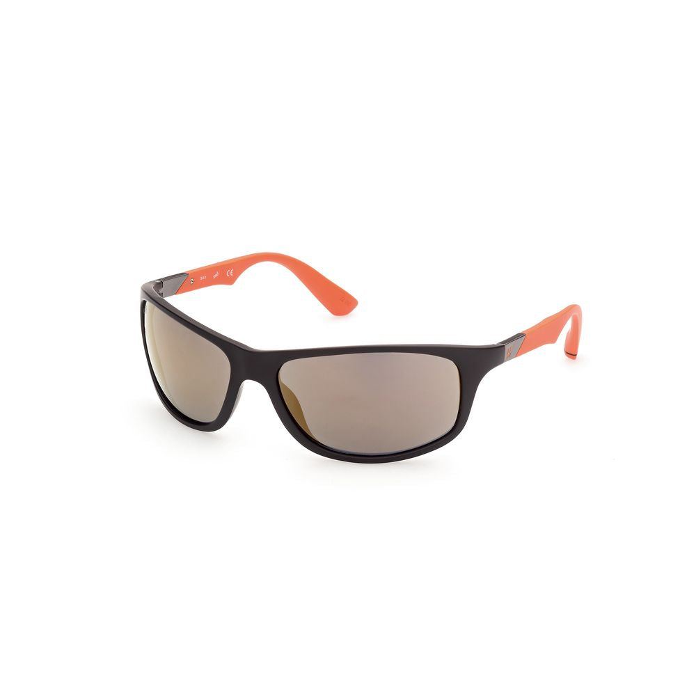 WEB EYEWEAR Schwarze Sonnenbrille aus Azetat