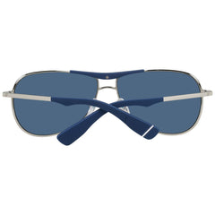 WEB EYEWEAR Zilverkleurige metalen zonnebril