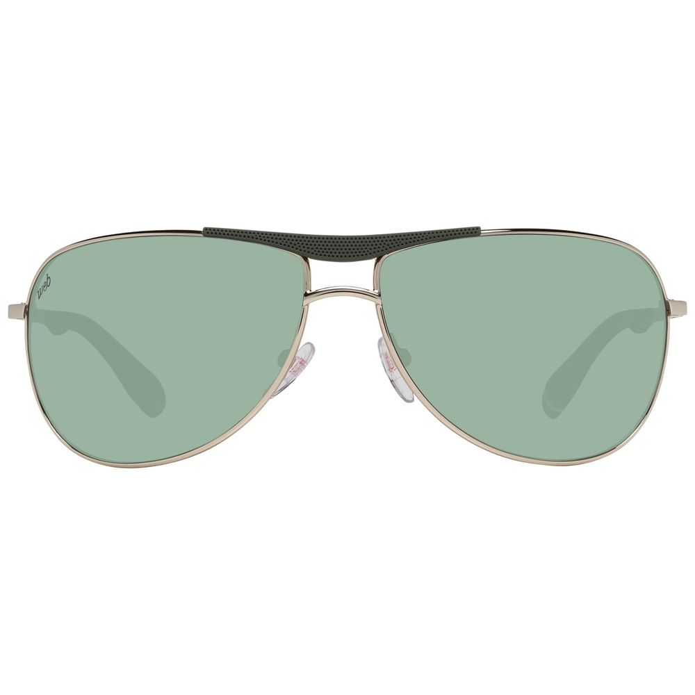 WEB EYEWEAR Gold Metal Sunglasses