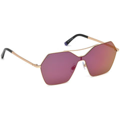 WEB EYEWEAR Roségoldene Metall-Sonnenbrille