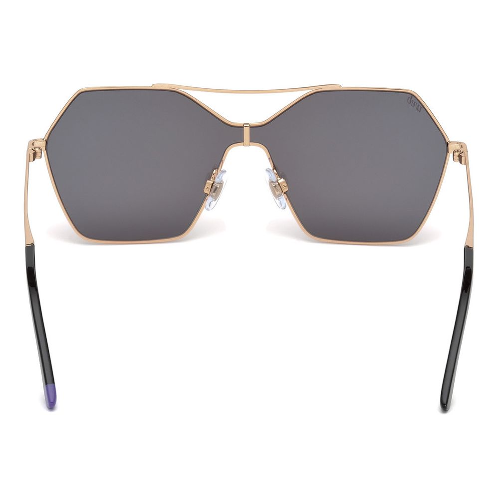 WEB EYEWEAR Roségoldene Metall-Sonnenbrille