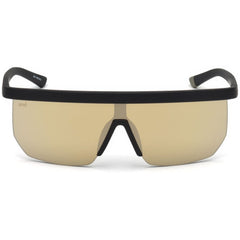 WEB EYEWEAR Goudkleurige kunststof zonnebril