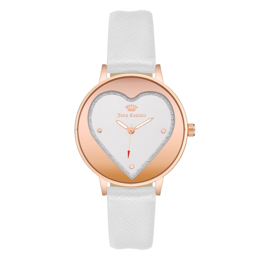 Juicy Couture Weiße Plastik-Armbanduhr