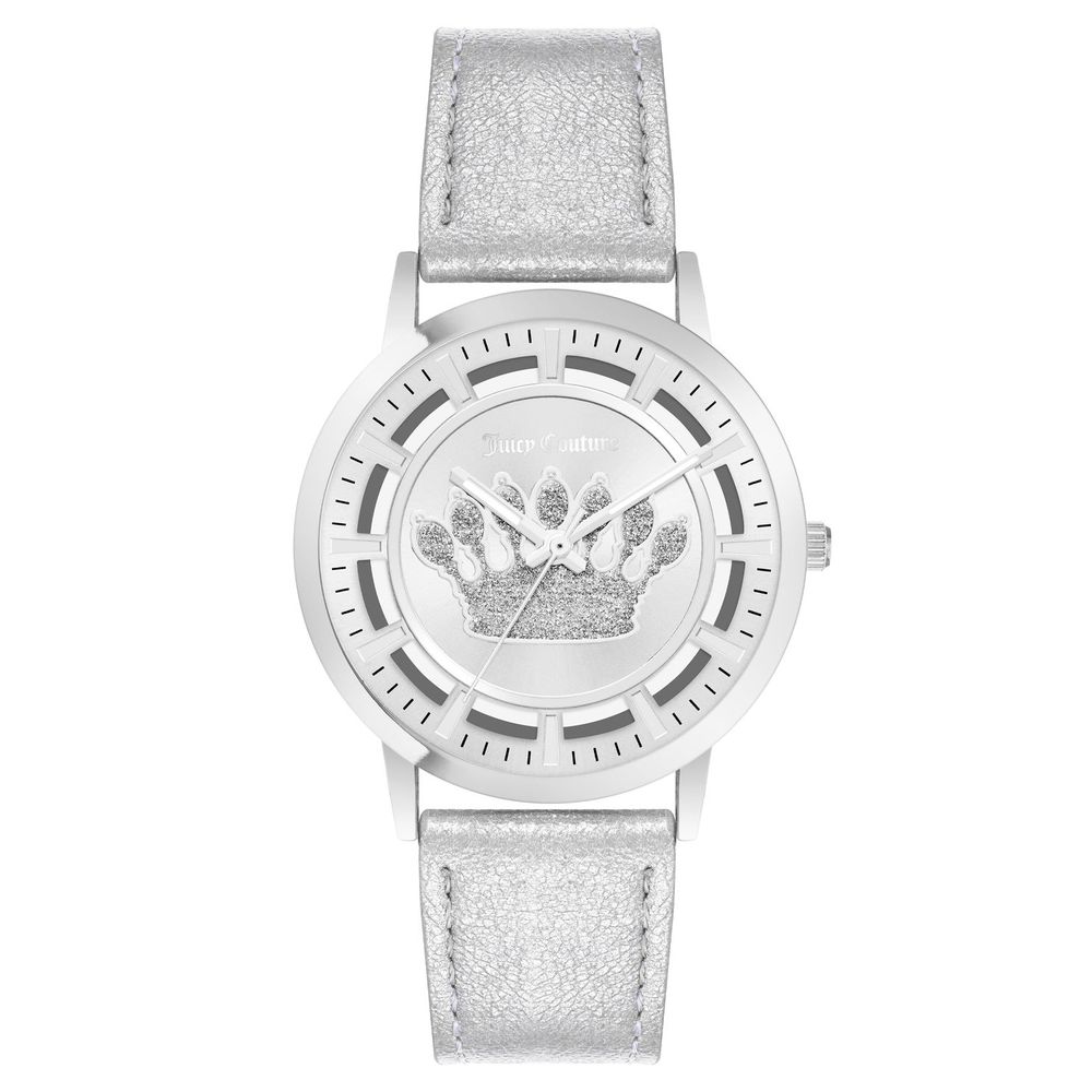 Juicy Couture Silberfarbene Kunststoff-Damenuhr