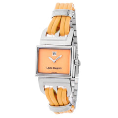 Laura Biagiotti Orange Leder Futter Damenarmbanduhr