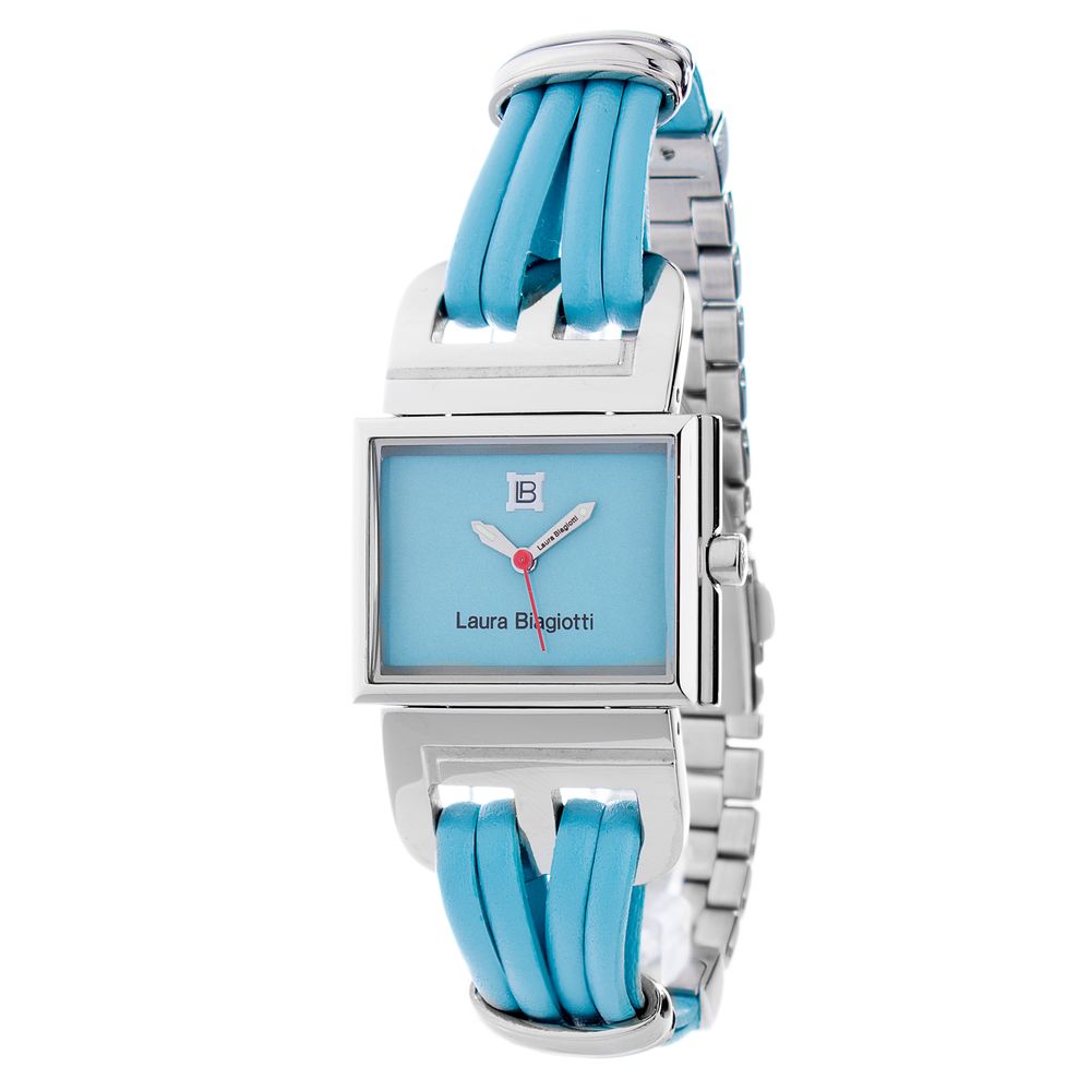 Laura Biagiotti Blue Leather Lining Armbanduhr