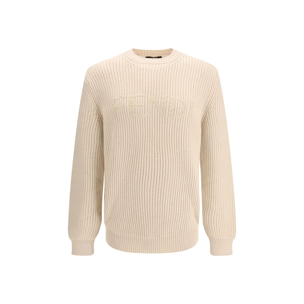 Fendi Beige Wollen Oves Aries Sweatshirt