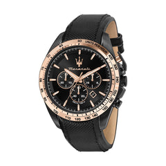 Maserati Bruin Lederen Polshorloge