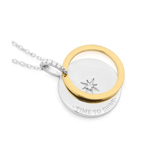 SECRECY Grau Silber Halskette