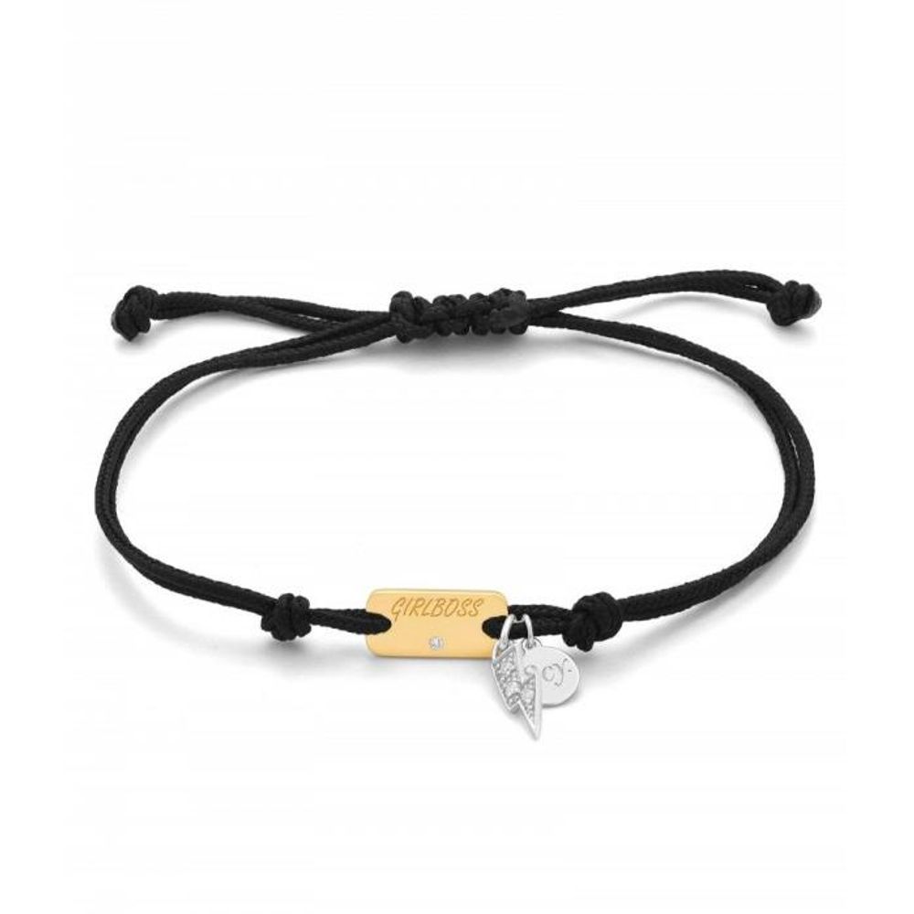 SECRECY Schwarzes Nylonarmband