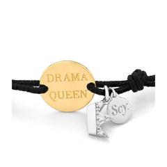 SECRECY Schwarzes Nylonarmband